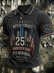 9 11 25th Anniversary Never Forget Polo Shirt 9 11 Apparel Best Gift For Husband