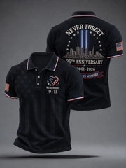 9 11 25Th Anniversary We Will Never Forget Polo Shirt 9 11 25th Anniversary Never Forget Clothing