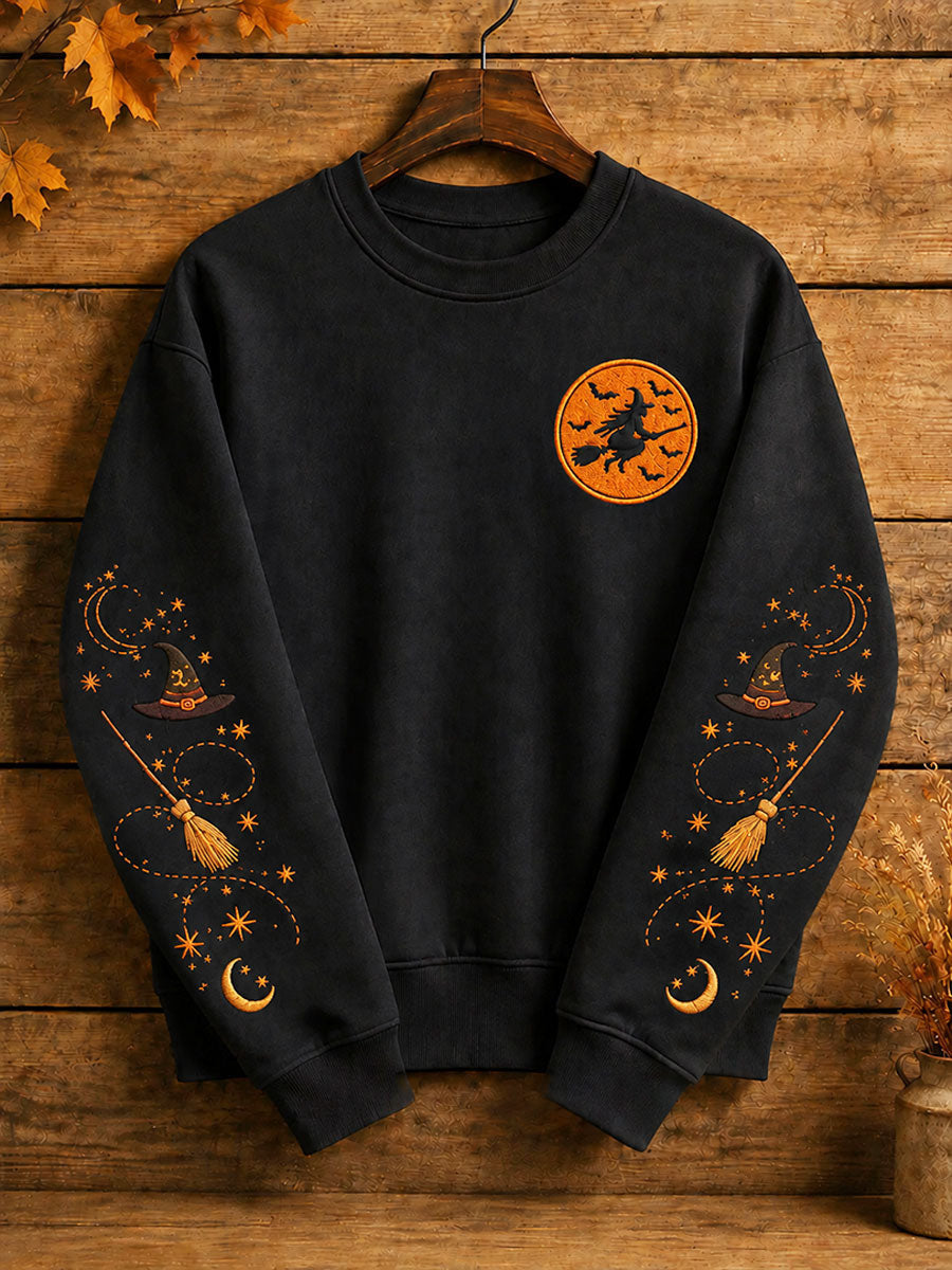 Witch Hat Sweatshirt Halloween Lover Merch Gift Ideas For Spooky Fans
