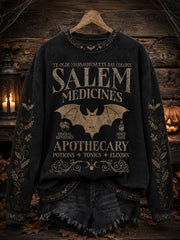 Salem Medicines Apothecary Sweatshirt Salem 1692 Apothecary Bat Clothes Meaningful Gifts