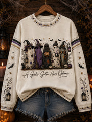 A Girls Gotta Have Options Sweatshirt Halloween Merch Meaningful Gifts Ideas