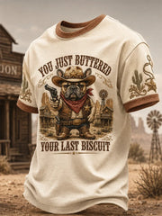 You Just Buttered Your Last Biscuit T-Shirt Western Dog Clothes Christian Gifts