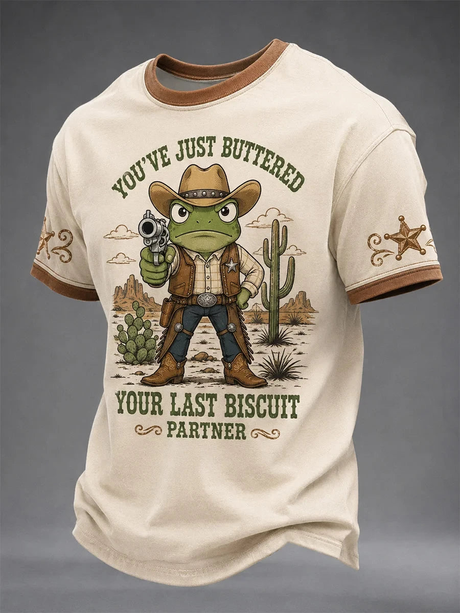 You've Just Buttered Your Last Biscuit T-Shirt Western Frog Clothing Religious Gifts Ideas