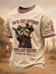 You've Just Buttered Your Last Biscuit T-Shirt Western Dog Clothes Gift For Christian Graduate