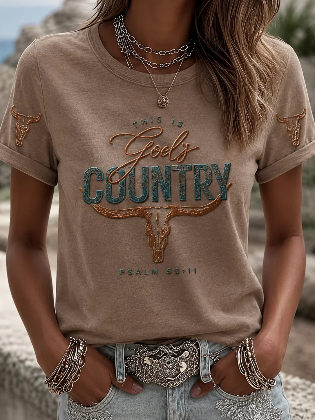 This Is God's Country Psalm T-Shirt Christian Country Apparel Gifts For Wife