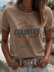 This Is God's Country Psalm T-Shirt Christian Country Apparel Gifts For Wife