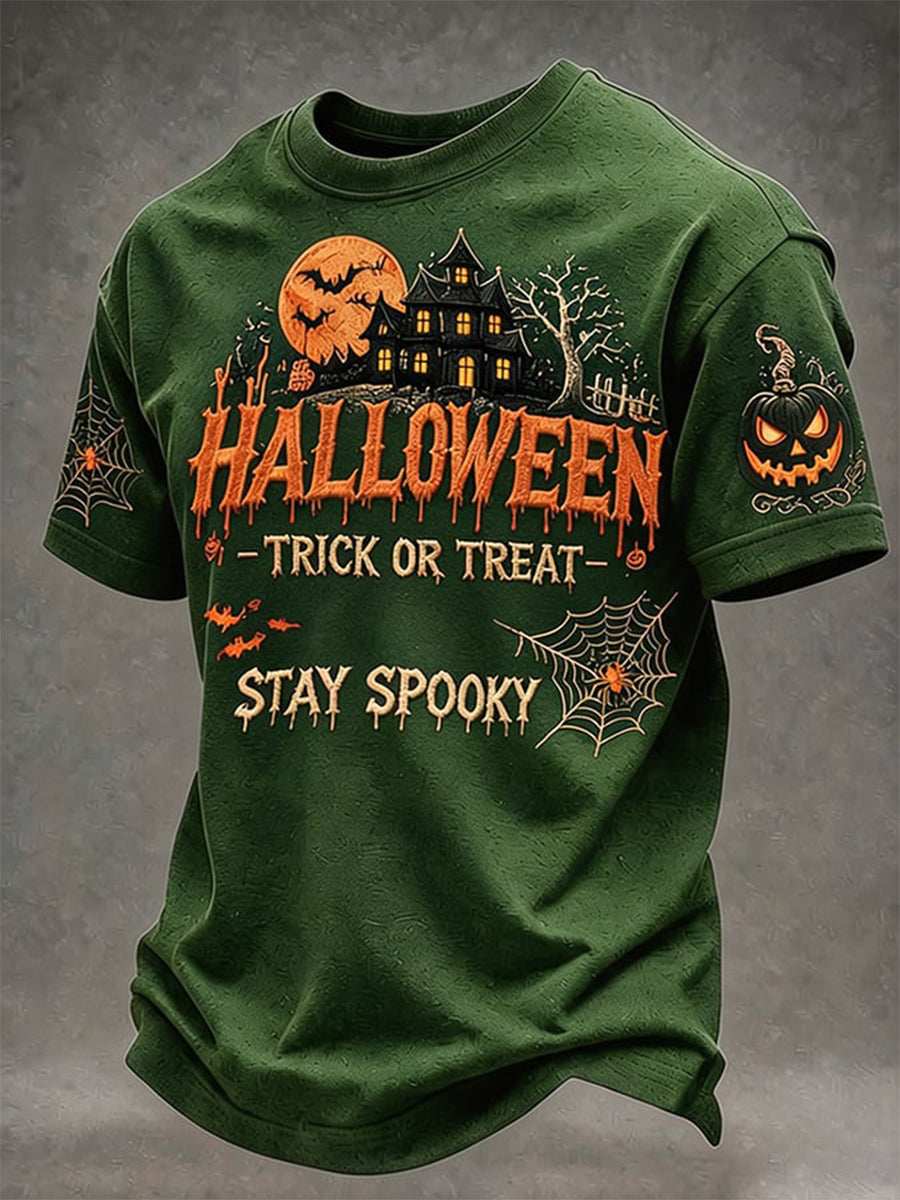 Halloween Trick Or Treat Stay Spooky T-Shirt Halloween Spooky Merch Gift Ideas For Men