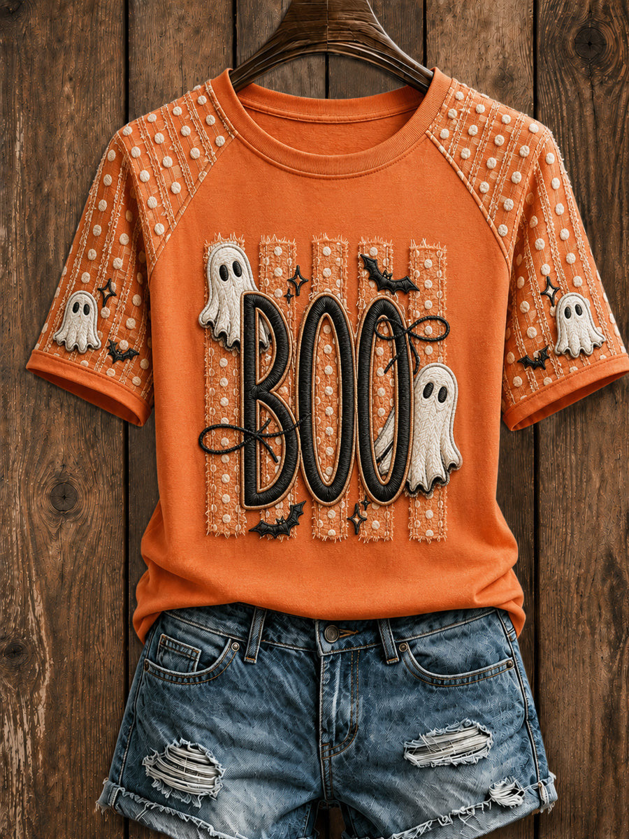 Boo T-Shirt Halloween Spooky Tee Perfect Halloween Clothing Ideas