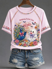Mahjong Social Club T-Shirt Mahjong Ghost Tee Gift For Halloween Lover