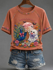 Mahjong Social Club T-Shirt Halloween Peacock Shirt Halloween Clothing Gifts