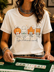 My Favorite Season Is Mahj T-Shirt Autumn Halloween Tee Birthday Ideas For Wife