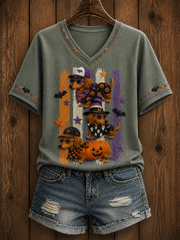 Dachshund Halloween T-Shirt Halloween Dogs Shirt Apparel For Outfit Lovers