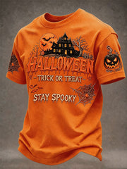 Halloween Trick Or Treat Stay Spooky T-Shirt Halloween Spooky Merch Birthday Gift Ideas For Men