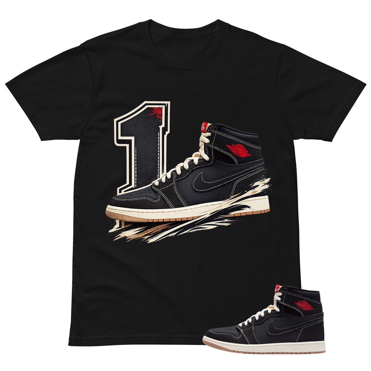 1's Sneaker Shirt - Match Air Jordan 1 Flight Club