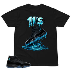 11's Dripping Shirt - Matching Air Jordan 11 Gamma Blue 2025