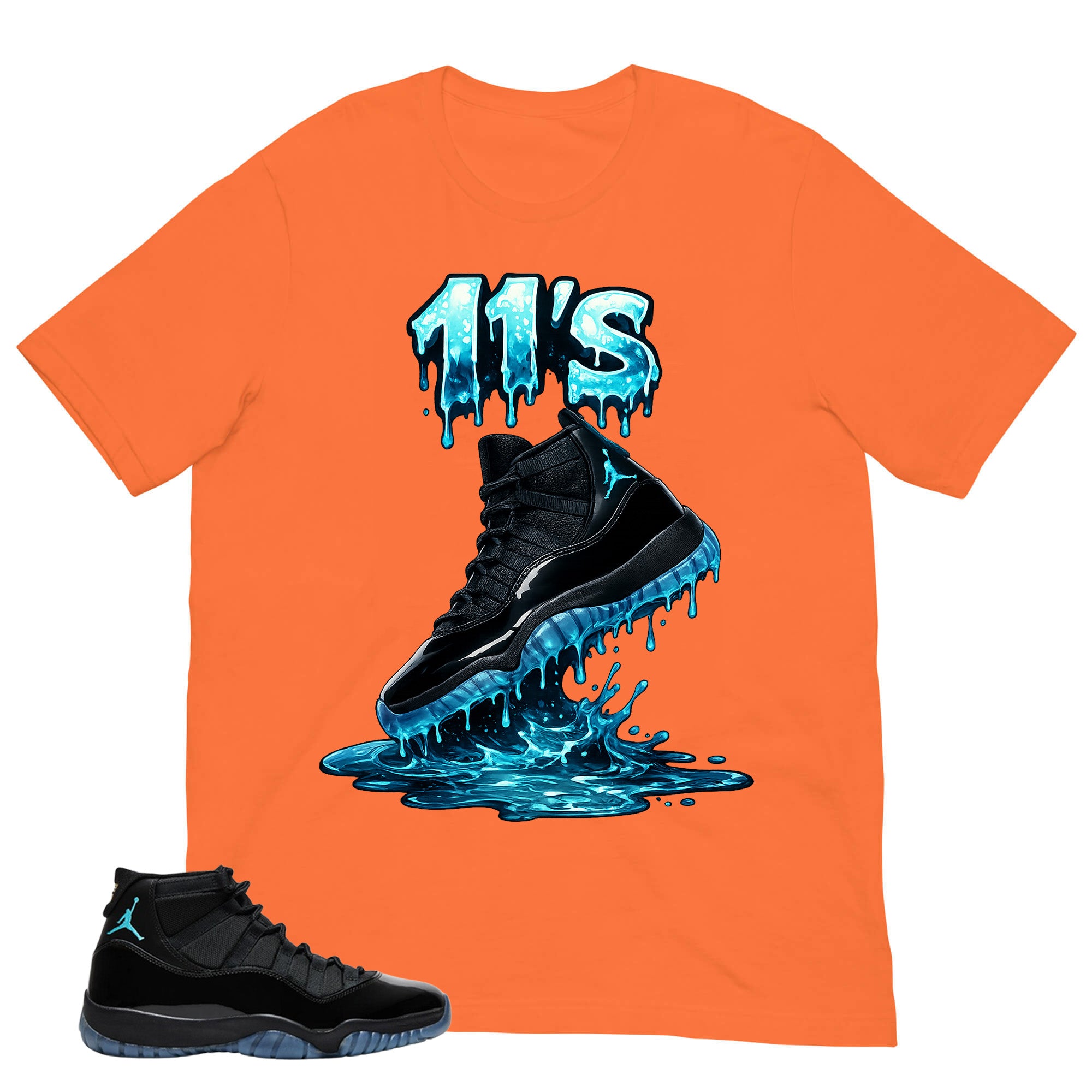 11's Dripping Shirt - Matching Air Jordan 11 Gamma Blue 2025