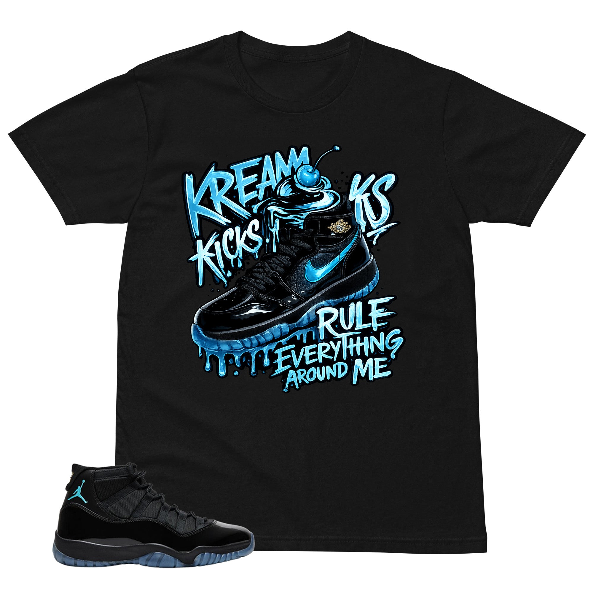 Kream Kicks Shirt - Matching Air Jordan 11 Gamma Blue 2025