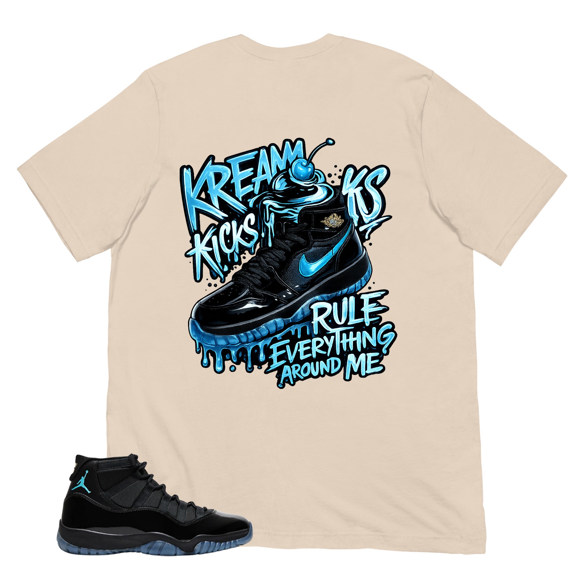 Kream Kicks Shirt - Matching Air Jordan 11 Gamma Blue 2025