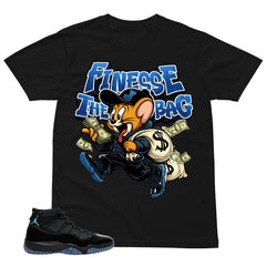 Finesse The Bag Shirt - Matching Air Jordan 11 Gamma Blue 2025