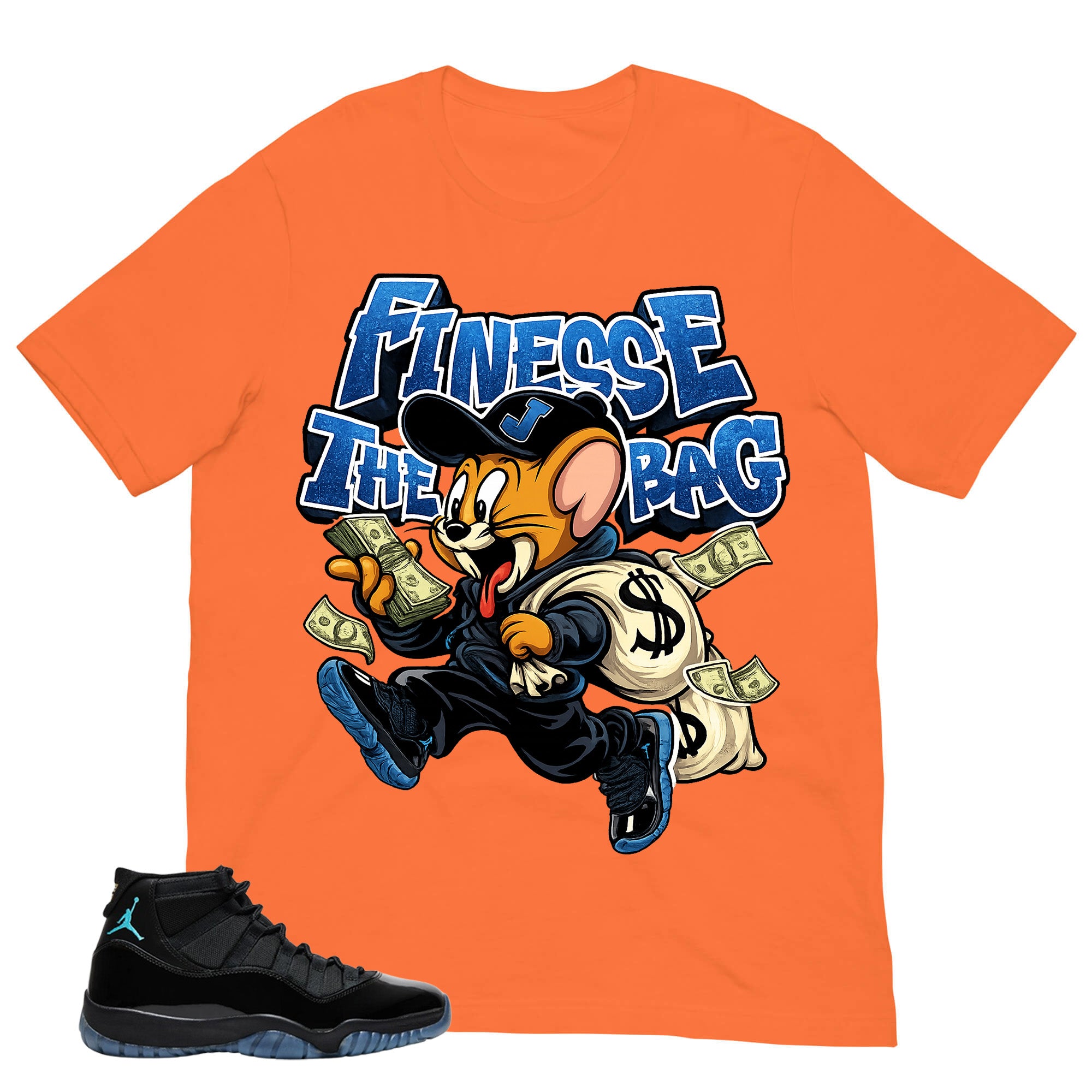 Finesse The Bag Shirt - Matching Air Jordan 11 Gamma Blue 2025