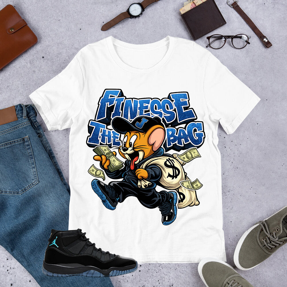 Finesse The Bag Shirt - Matching Air Jordan 11 Gamma Blue 2025