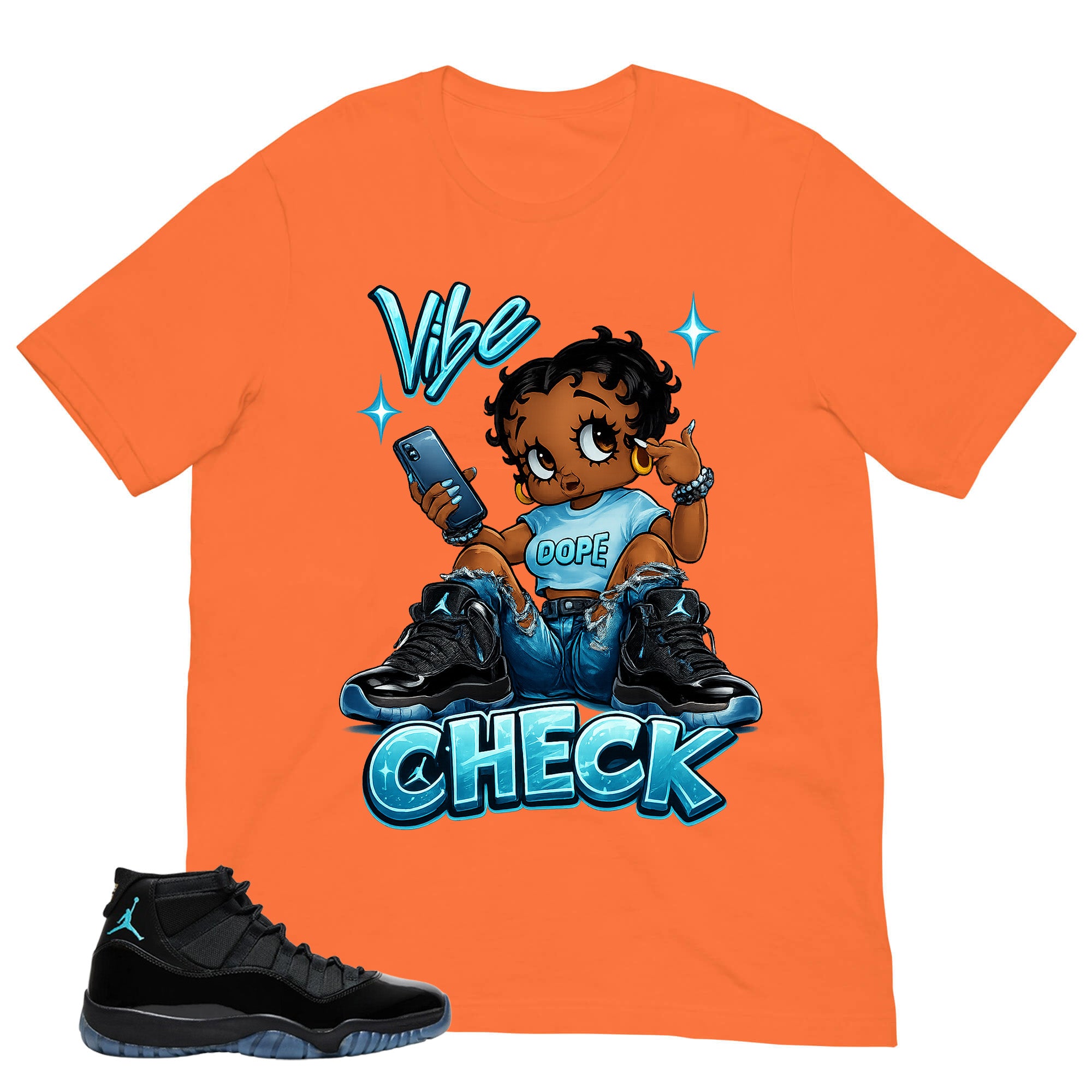 Vibe Check Shirt - Matching Air Jordan 11 Gamma Blue 2025