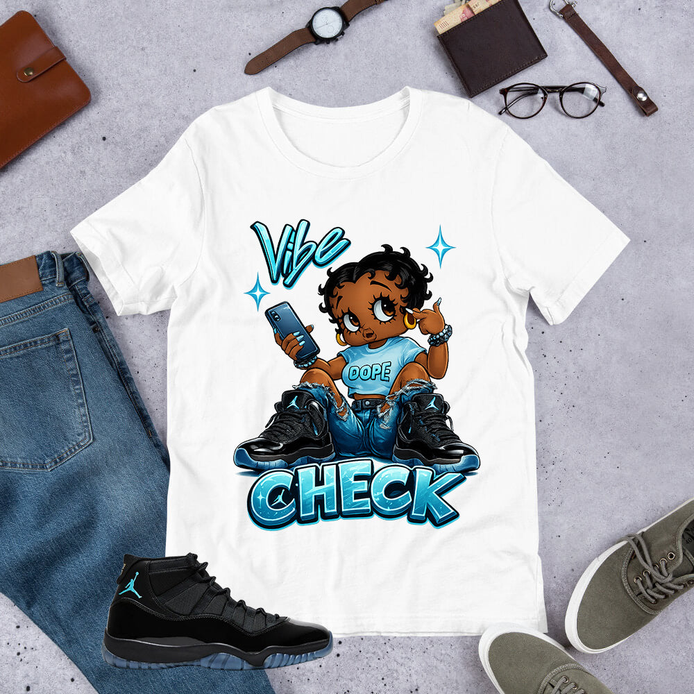 Vibe Check Shirt - Matching Air Jordan 11 Gamma Blue 2025