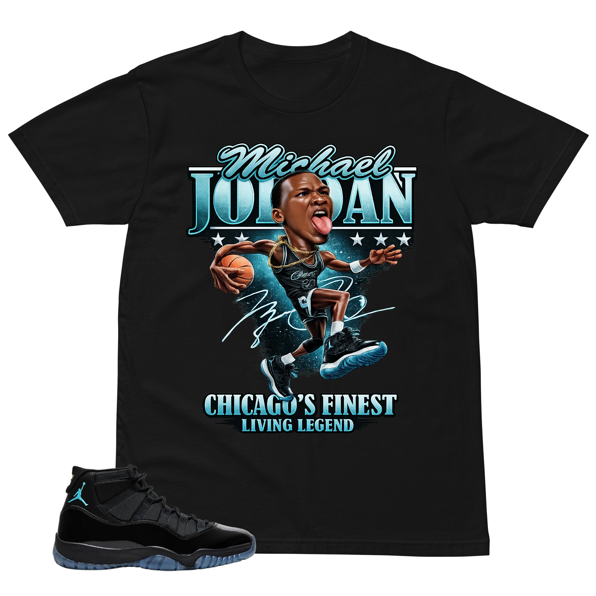 MJ Living Legend Shirt - Matching Air Jordan 11 Gamma Blue 2025