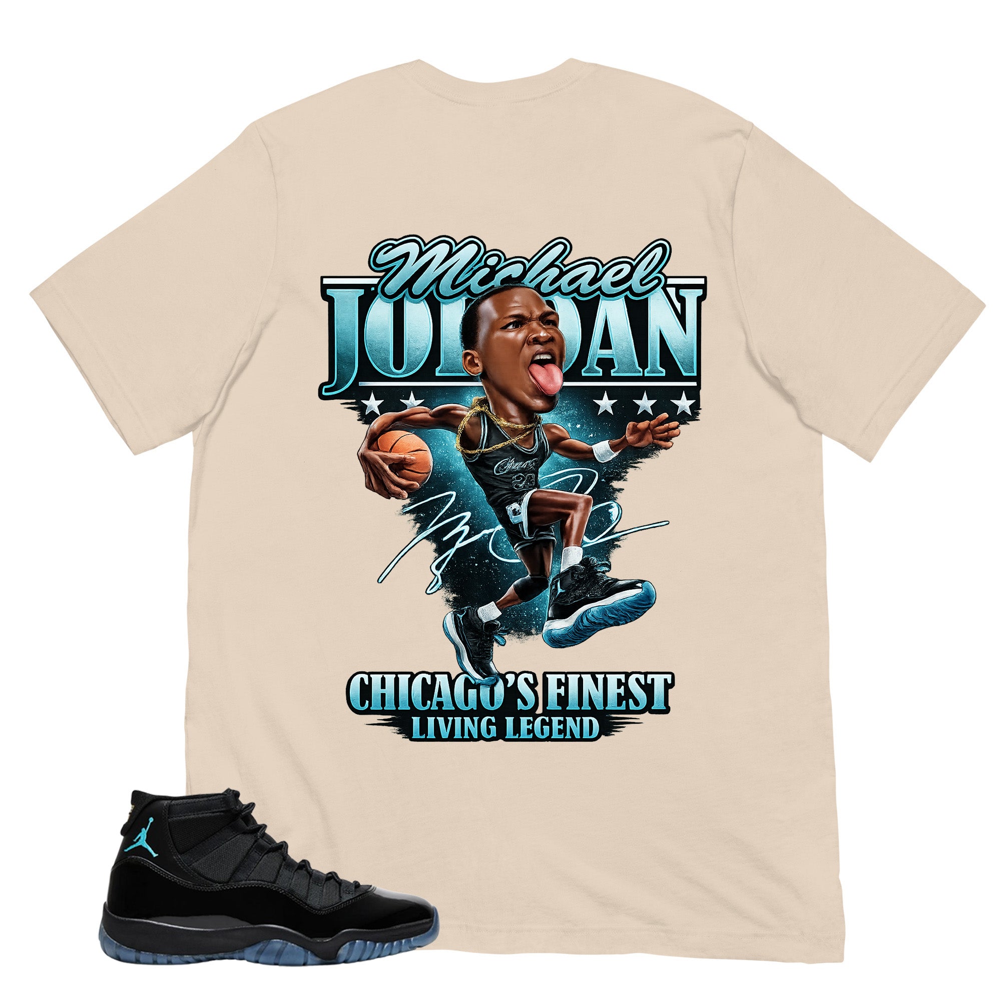 MJ Living Legend Shirt - Matching Air Jordan 11 Gamma Blue 2025