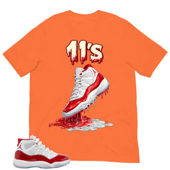 11's Dripping Shirt - Matching Air Jordan 11 Retro 'Cherry'