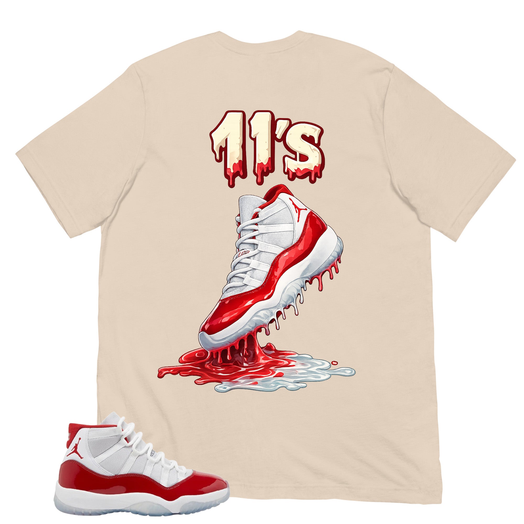 11's Dripping Shirt - Matching Air Jordan 11 Retro 'Cherry'