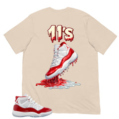 11's Dripping Shirt - Matching Air Jordan 11 Retro 'Cherry'