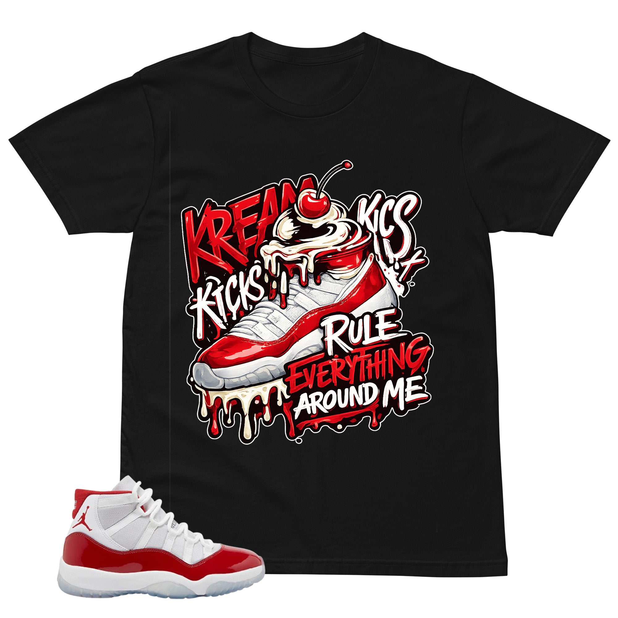 Kream Kicks Shirt - Matching Air Jordan 11 Retro 'Cherry'