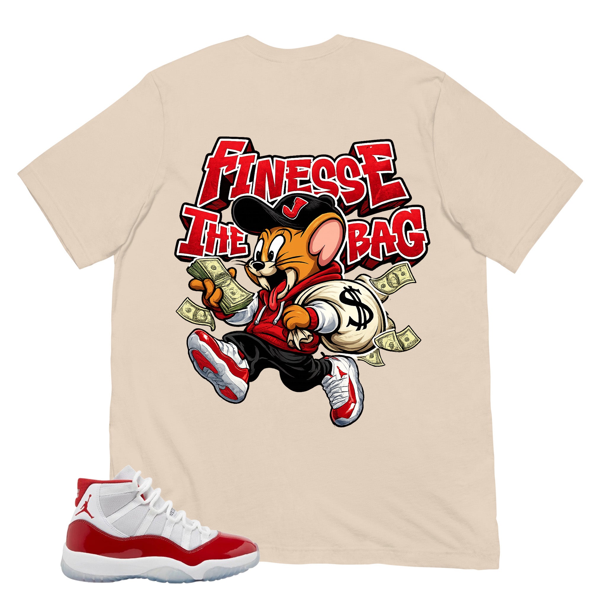 Finesse The Bag Shirt - Matching Air Jordan 11 Retro 'Cherry'
