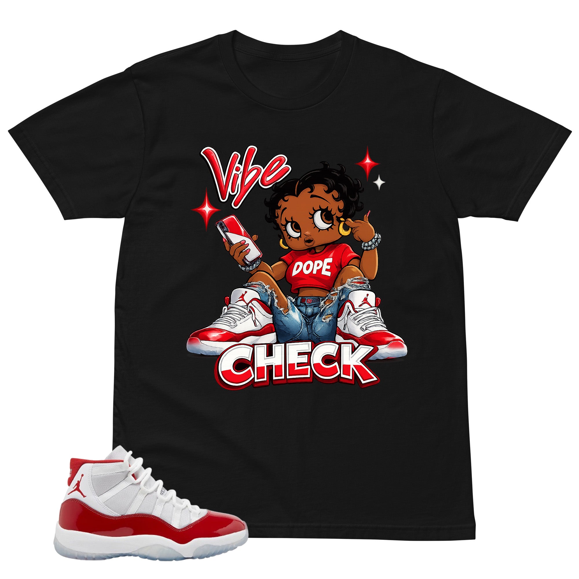 Vibe Check Shirt - Matching Air Jordan 11 Retro 'Cherry'