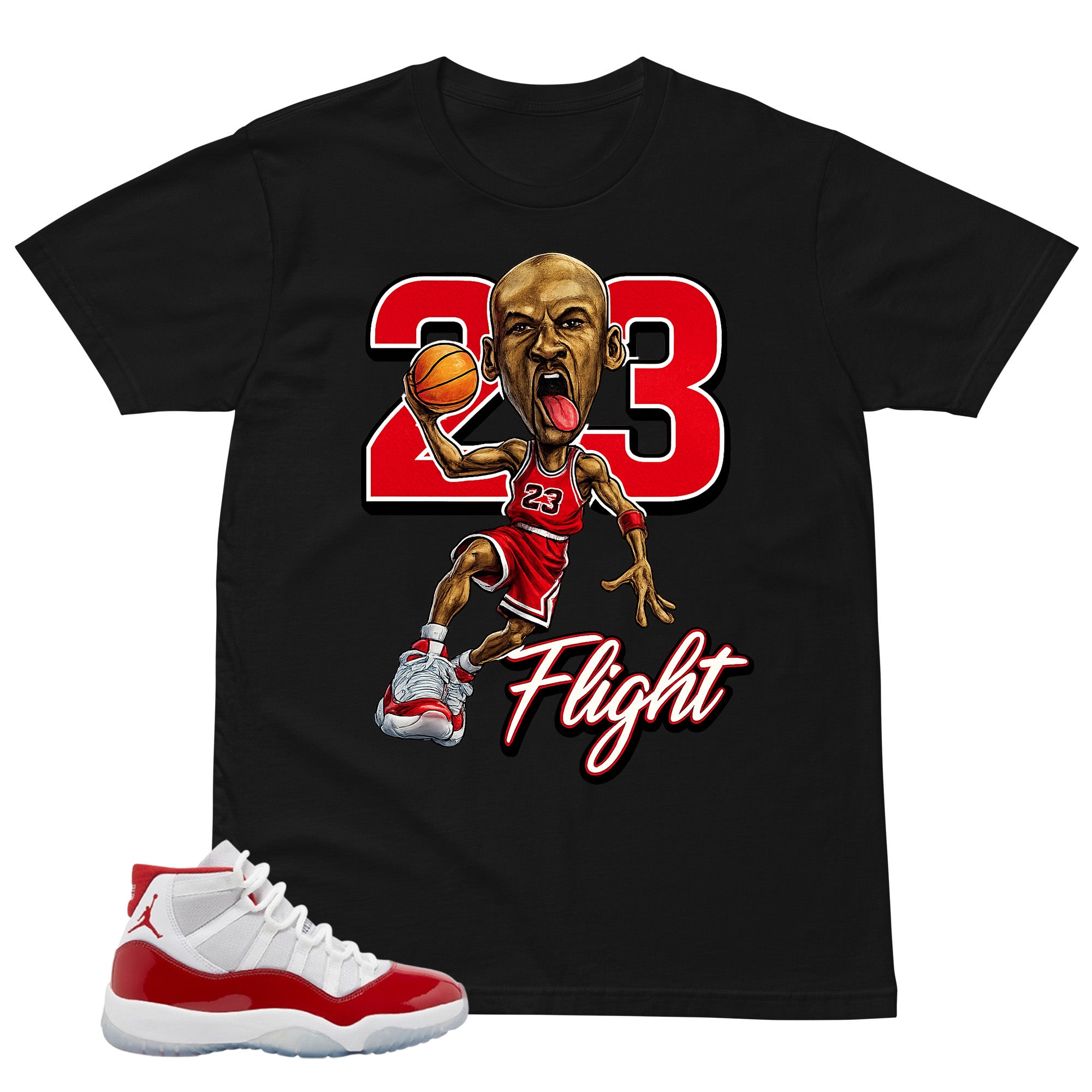 23 Flight MJ Shirt - Matching Air Jordan 11 Retro 'Cherry'