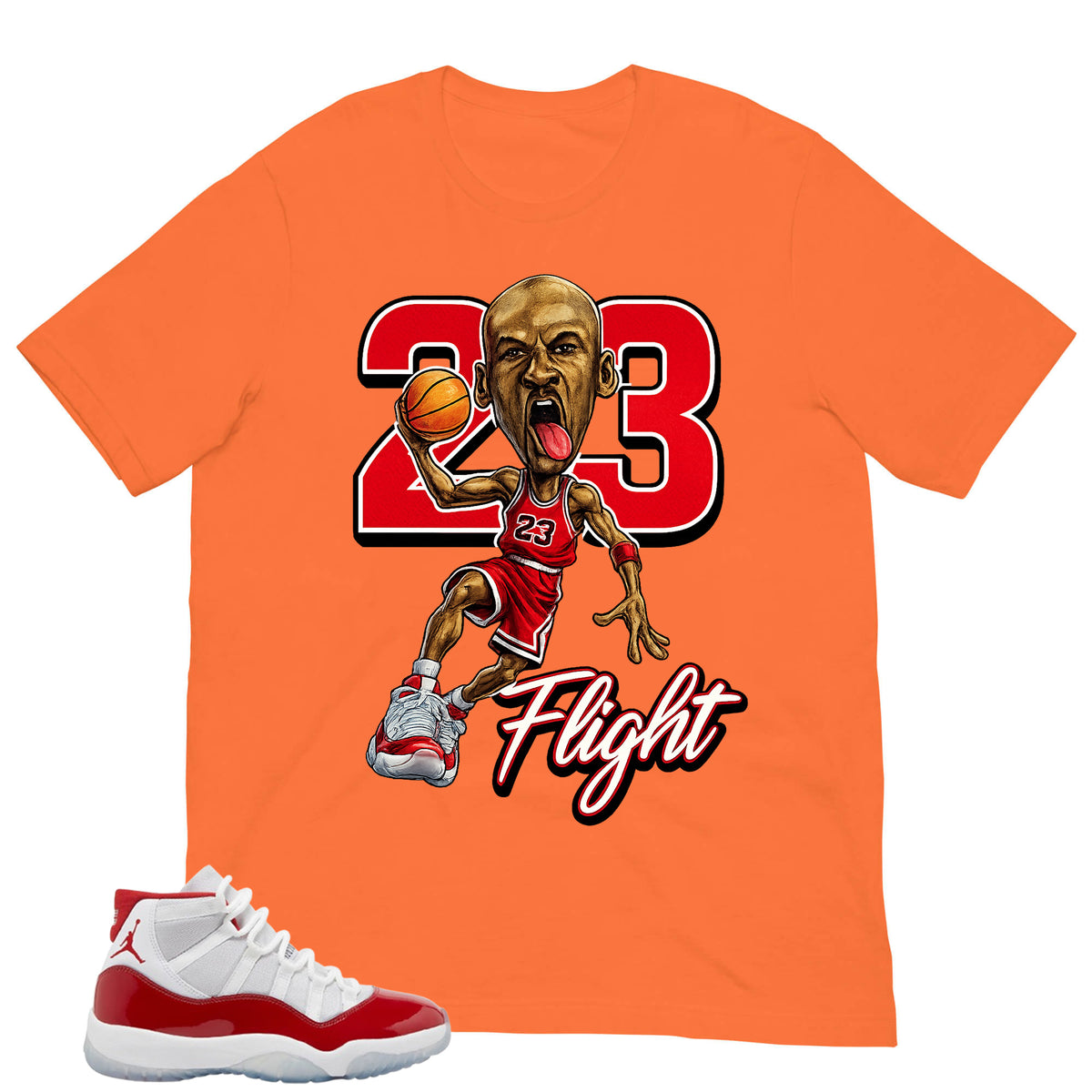 23 Flight MJ Shirt - Matching Air Jordan 11 Retro 'Cherry'