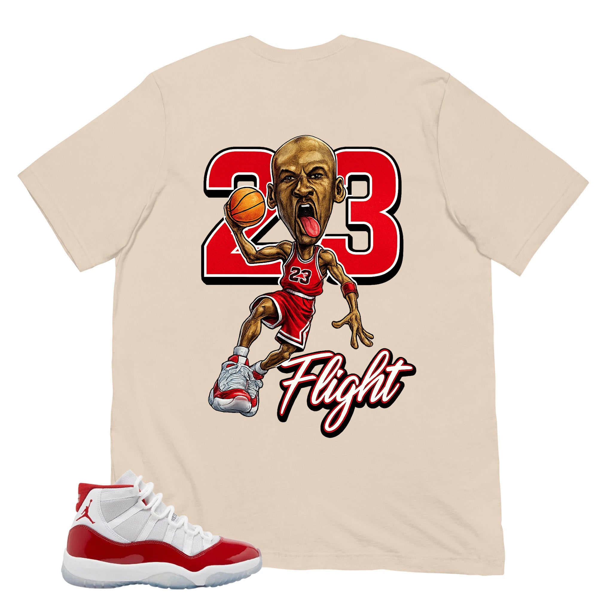 23 Flight MJ Shirt - Matching Air Jordan 11 Retro 'Cherry'
