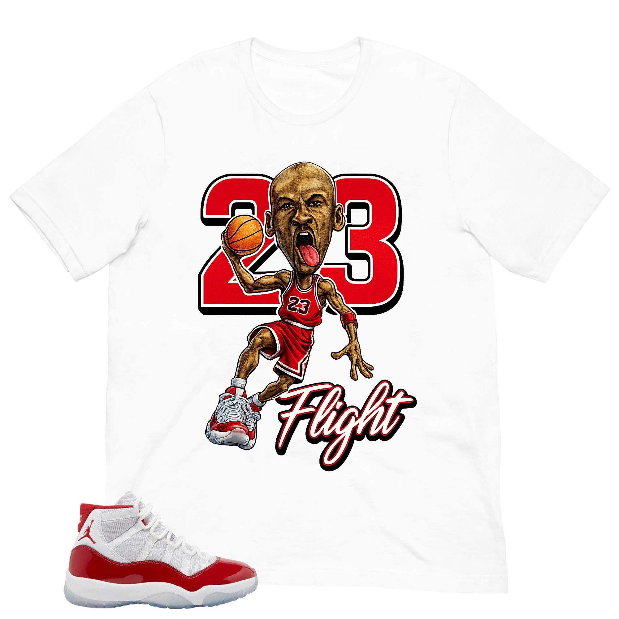 23 Flight MJ Shirt - Matching Air Jordan 11 Retro 'Cherry'