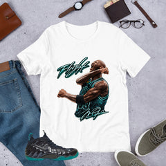Flight Legend MJ Shirt - Matching Air Foamposite Pro 'Aqua'