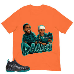 Daaamn Meme Shirt to Matching Foams Pro Aqua