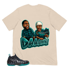 Daaamn Meme Shirt to Matching Foams Pro Aqua
