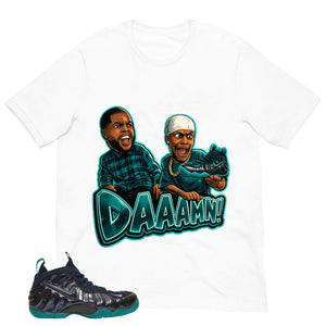 Daaamn Meme Shirt to Matching Foams Pro Aqua