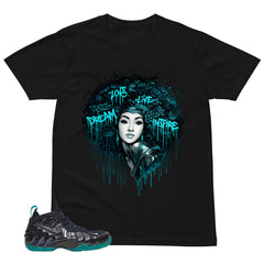 Afro Queens Shirt to Matching Foams Pro Aqua