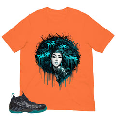Afro Queens Shirt to Matching Foams Pro Aqua