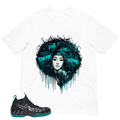 Afro Queens Shirt to Matching Foams Pro Aqua