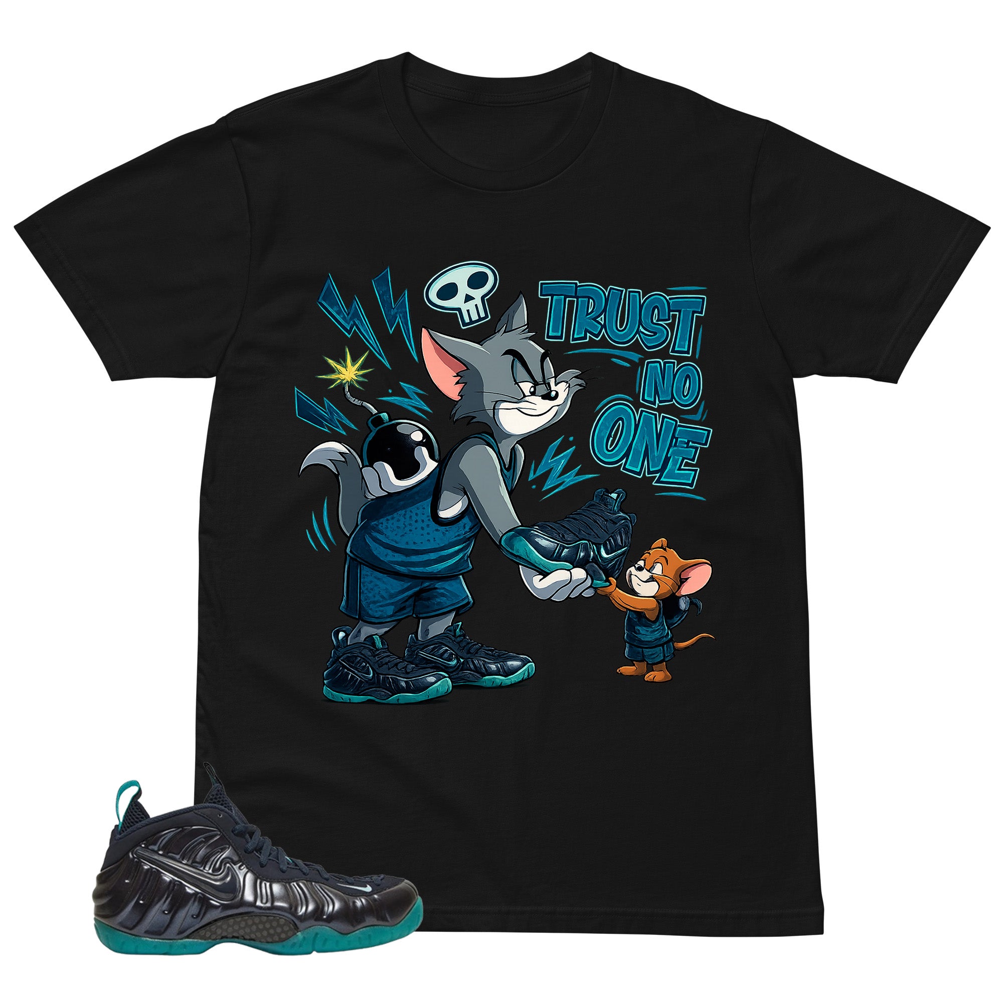 Trust No One Shirt to Matching Foams Pro Aqua