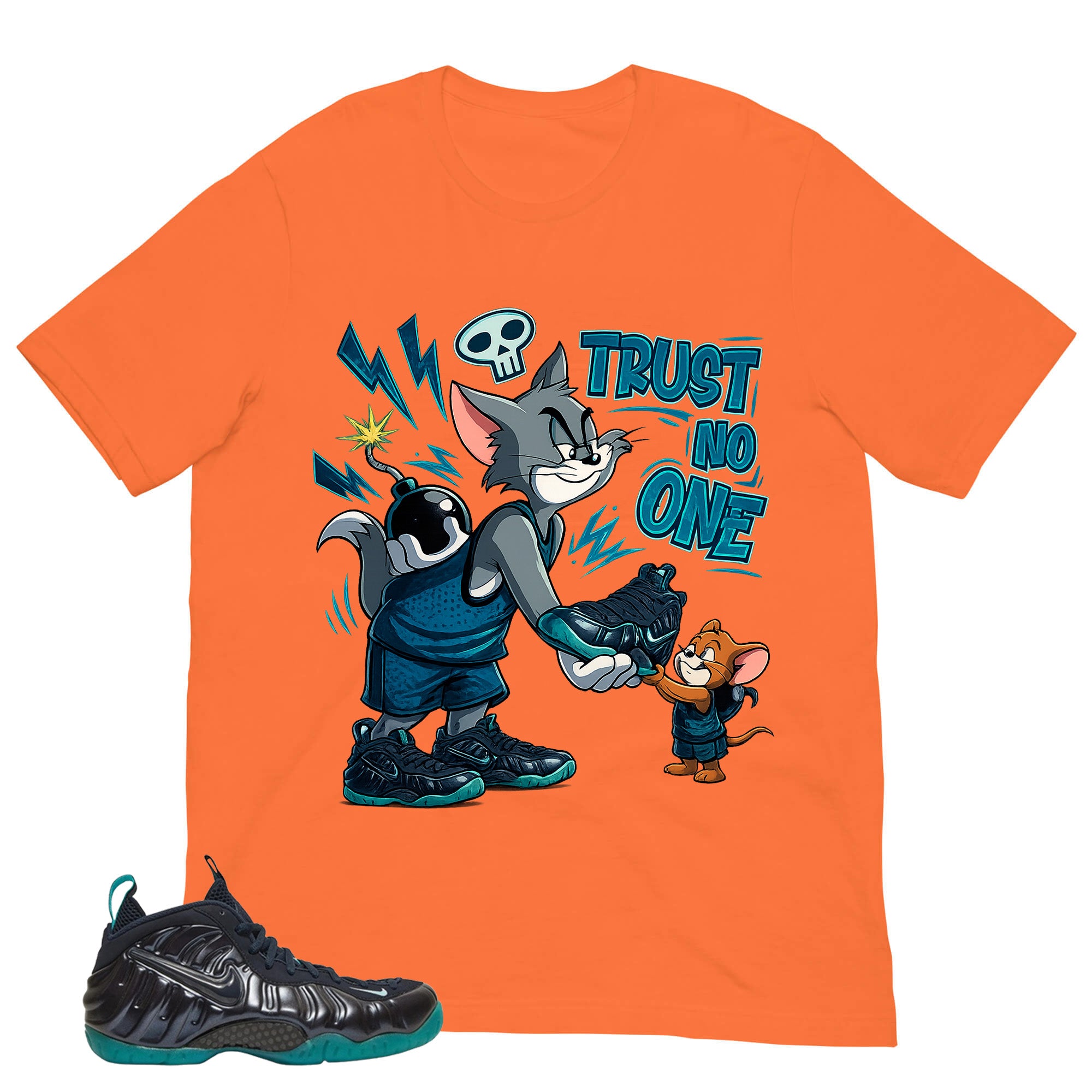 Trust No One Shirt to Matching Foams Pro Aqua