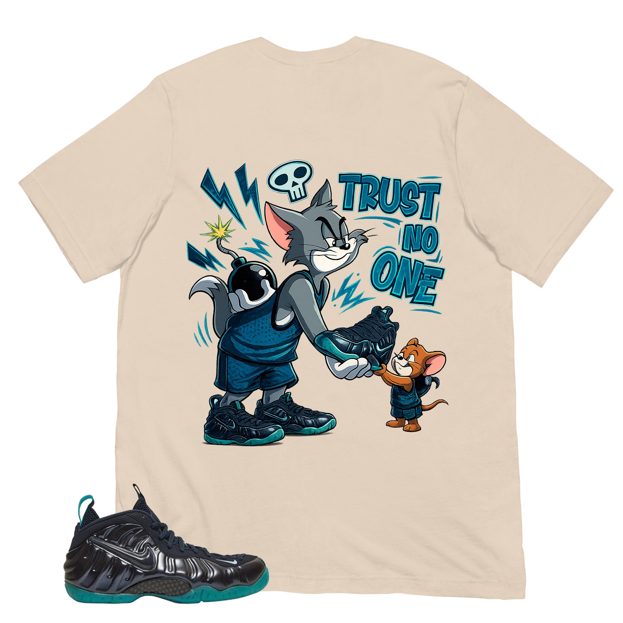 Trust No One Shirt to Matching Foams Pro Aqua