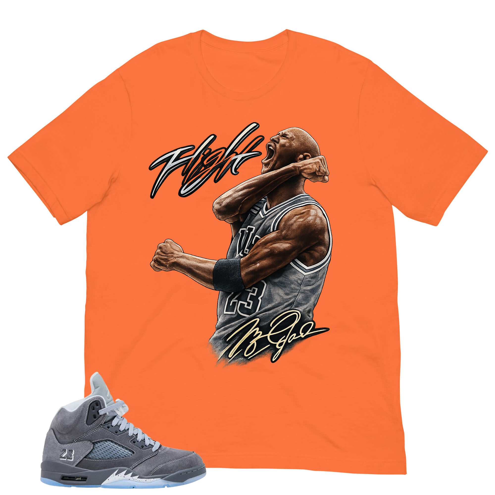 Graphic Tee Flight Legend MJ Shirt - to Matching 5s Wolf Grey